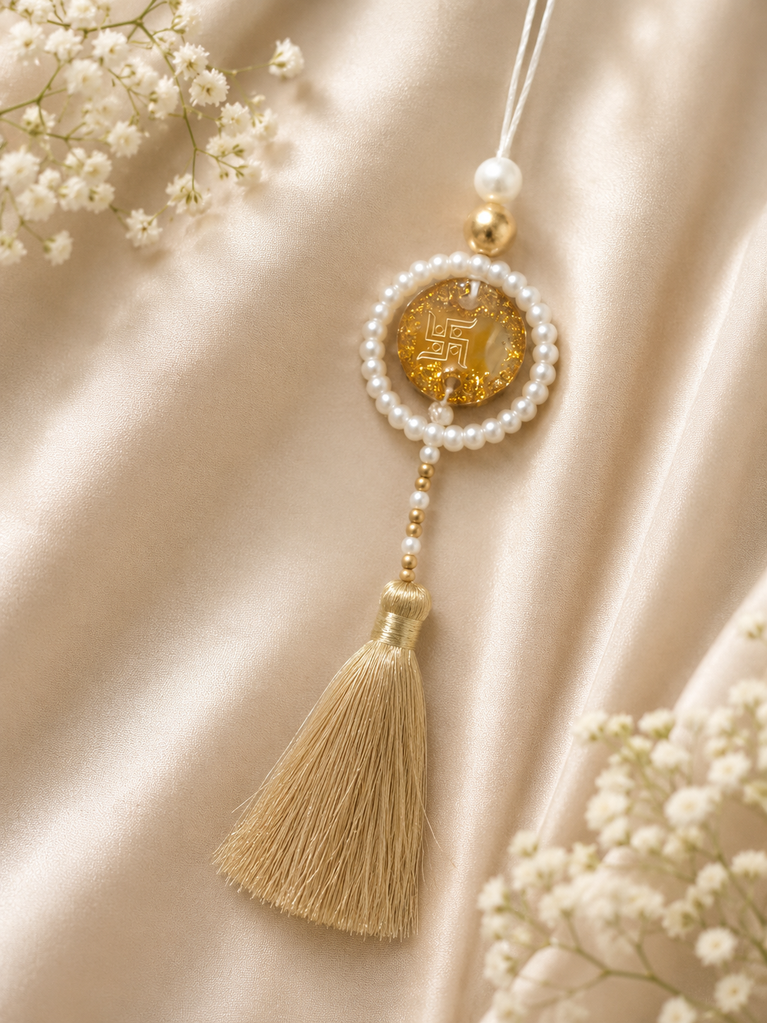 Elegant Lumba Rakhi with Beats ring