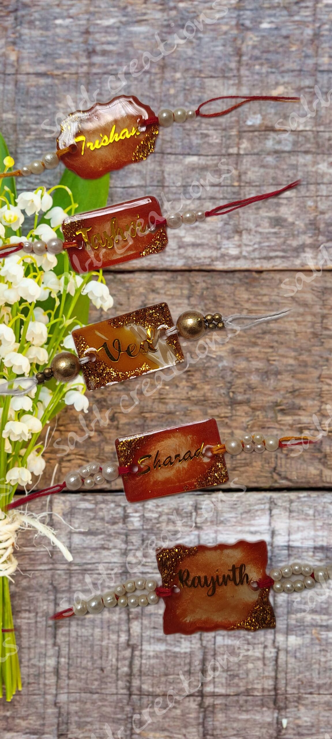 Resin Name rakhi