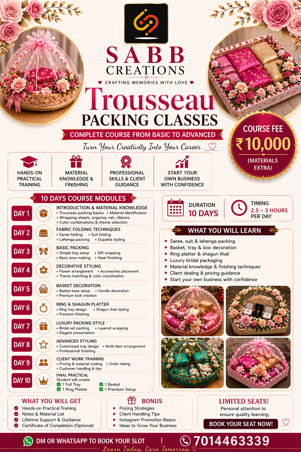 trousseau paking workshop