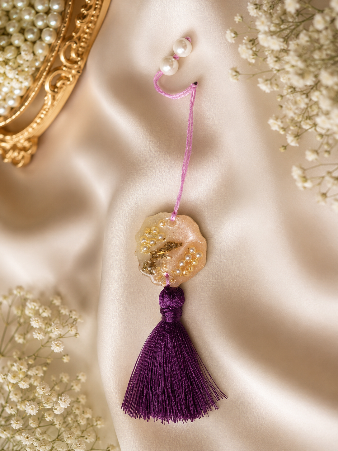 Purple Tassel Rakhi